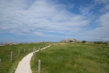 Joli paysage de Bretagne depuis le GR34 à Ménéham - Finistère Bretagne
