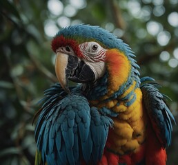 Obraz premium red and yellow macaw
