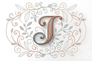 Fototapeta premium Abstract floral vector pattern design with ornate black flower and leaf scroll elements