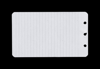 Paper piece isolated on background. Old sheet torn blank texture. Card board ripped template white with ragged edges.