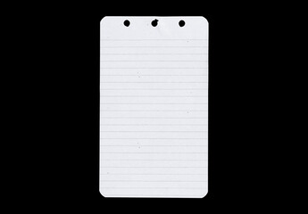 Paper piece isolated on background. Old sheet torn blank texture. Card board ripped template white with ragged edges.