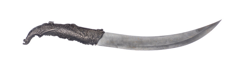 arabic fighting sword isolated on white background