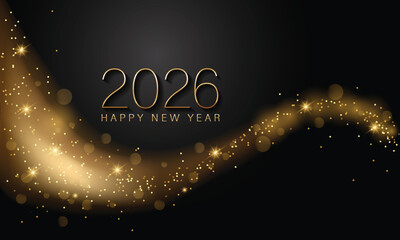2026 Happy New Year Background Design. Vector Illustration.