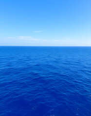 Obraz premium Vast Azure Sea and Endless Sapphire Sky. with white shades