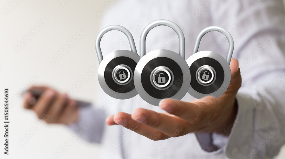 Poster enhance your digital security with robust protection. multiple layers of security for ultimate peace