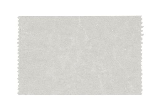 Paper piece isolated on background. Old sheet torn blank texture. Card board ripped template white with ragged edges.