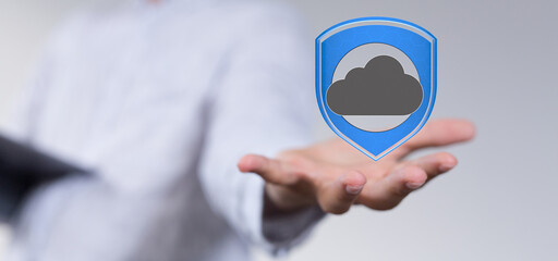 Safeguarding your data with robust cloud security measures.  Trust and reliability.