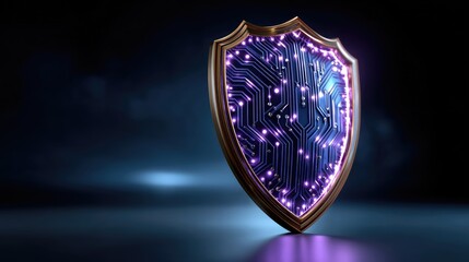 Digital shield illustration