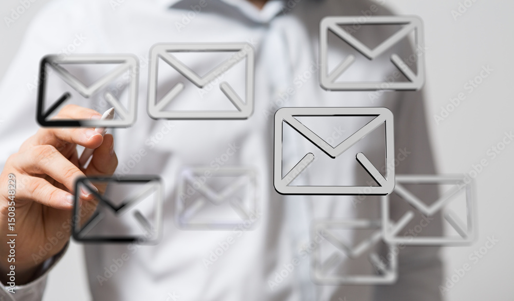 Fototapete Optimize your email workflow.  Tips and tricks for efficient inbox management.