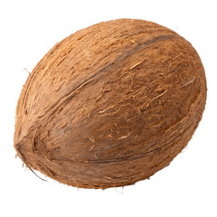 Whole coconut isolated on white background png ai generated isolated on a white background