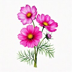 Big beautiful bouquet with pink flowers of the cosmea (Cosmos bipinnatus, Mexican aster, gar.jpg