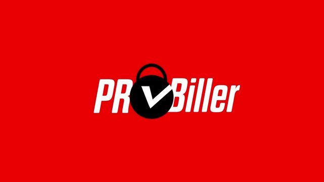 Pro Biller Animation with Black Lock Icon | Secure Payment and Billing Animation