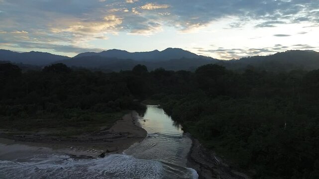 drone view meru island