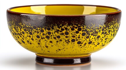 Yellow Ceramic Bowl with Kitchenware, and Food Bowl.