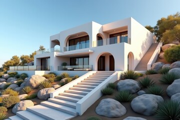 Luxury Mediterranean Villa Architectural Design  Coastal Real Estate