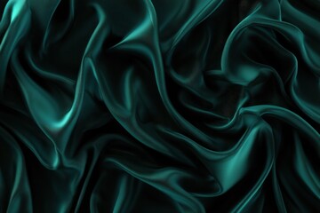 Obraz premium Teal Fabric Texture Drape