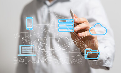Boost your search ranking with effective SEO strategies.  Content, backlinks, and analysis are key!