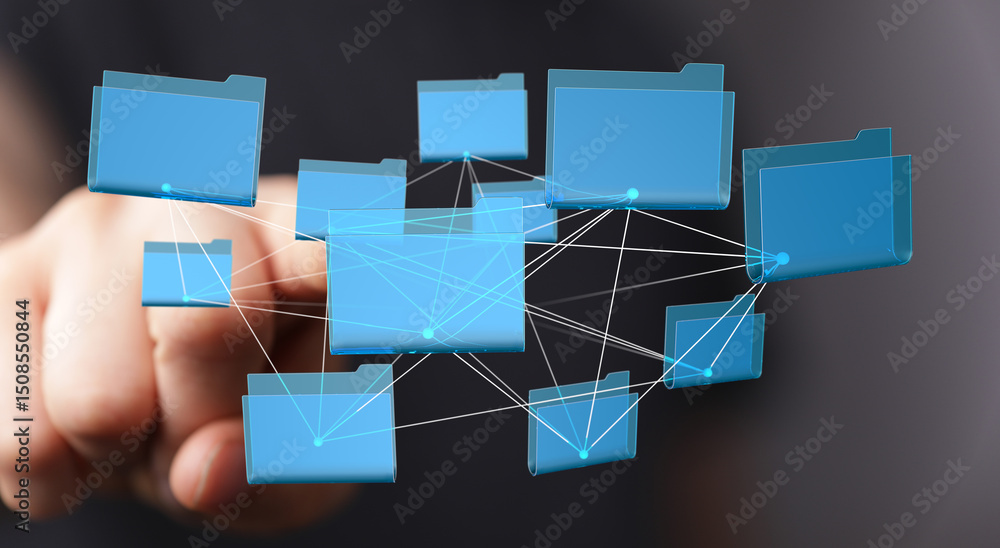 Poster Secure cloud storage, efficient file sharing, and collaborative teamwork.