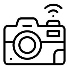 camera signal icon line