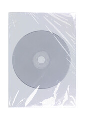 DVD disk video case on black background. Isolated game transparent mockup. Clean cover box template.