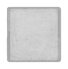 Old cartridge tape case on black background. Isolated game transparent mockup. Clean cover box...