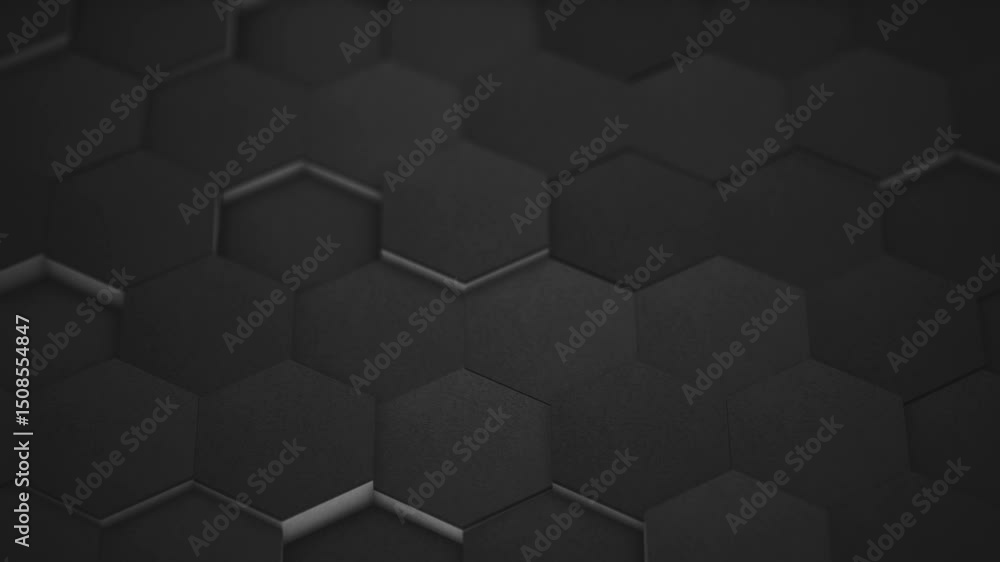 Poster corporate extruded 3d hexagons background/ animation of an abstract corporate business background wi