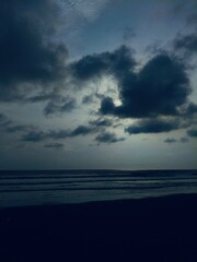 sunset over the sea