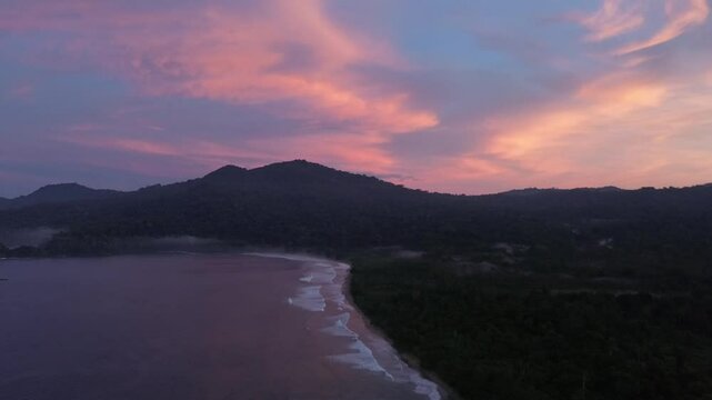 drone view meru island