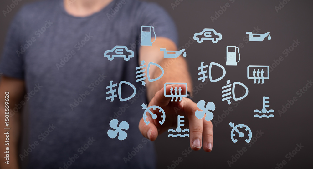 Aufkleber Learn to interpret your car's dashboard warning lights.  Avoid costly repairs by understanding these vital indicators.