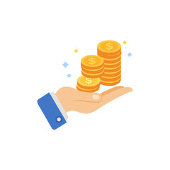 13.epsHand Holding Stacks of Coins