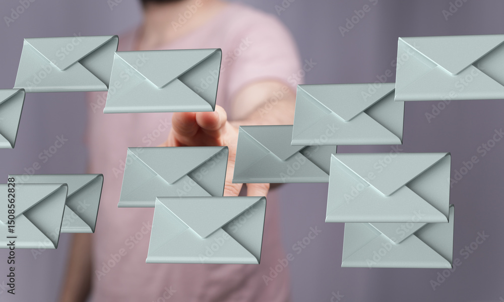 Aufkleber Digital inbox overflowing? See how to manage emails efficiently.