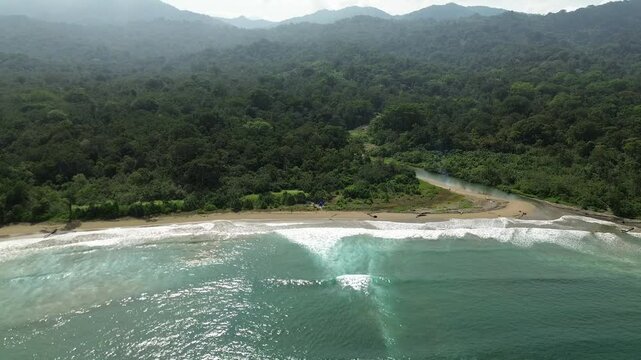drone view meru island