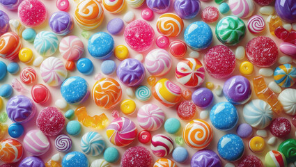 Fototapeta premium Colorful Candy Background