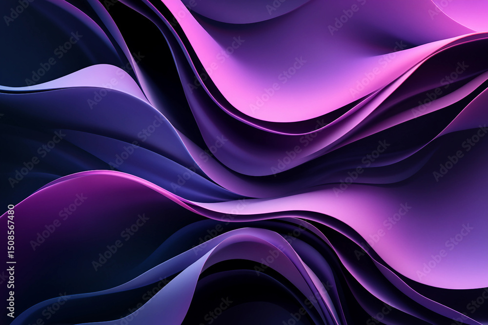 Aufkleber an abstract 3d image of vivid geometric shapes generative ai concept