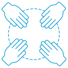 Collaborative Work icon, Stronger Together Unlocking the Power of Collaborative Work, Team Synergy Driving Success Through Collaboration