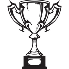 Tribal Trophy Icon Vector Illustration for Merchandise and Appar