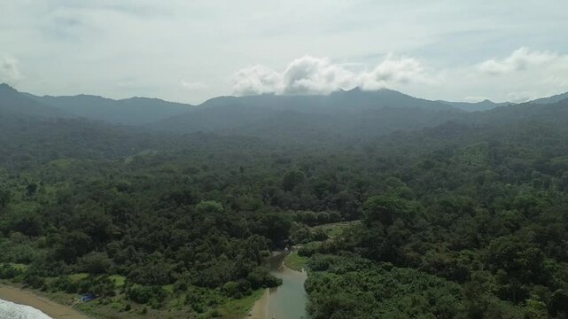 drone view meru island