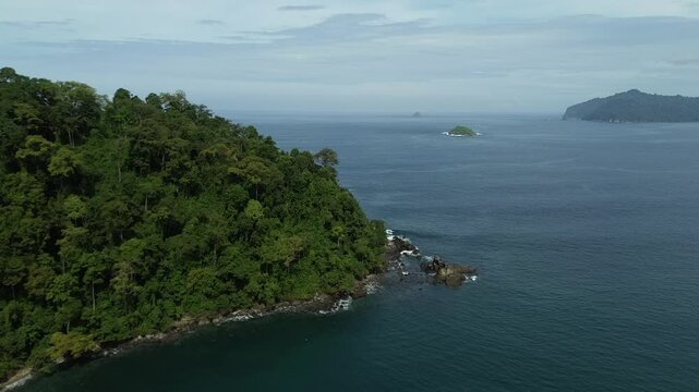 drone view meru island