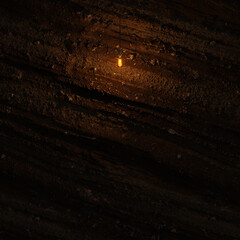 Dark Stone Wall with Edison lamp Lighting 3D Rendering