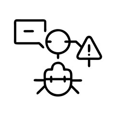 Obraz premium AI-Powered Threat Hunting Proactive Cyber Security Icon