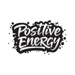 Vibrant Positive Energy Graffiti Icon for Apparel and Merchandis