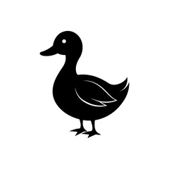 Mallard Duck Silhouette Vector