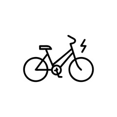 Fototapeta premium Electric Bicycle Icon