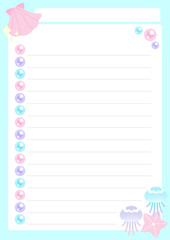  海の生き物ToDoリスト青