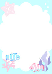  海の生き物メモカクレクマノミ