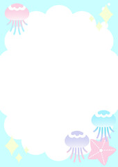  海の生き物メモクラゲ