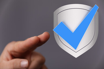 Digital security, data protection, online safety, secure shield, verified, trust, privacy, safety,...