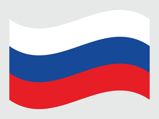 Russia flag vector. The national flag of Russia