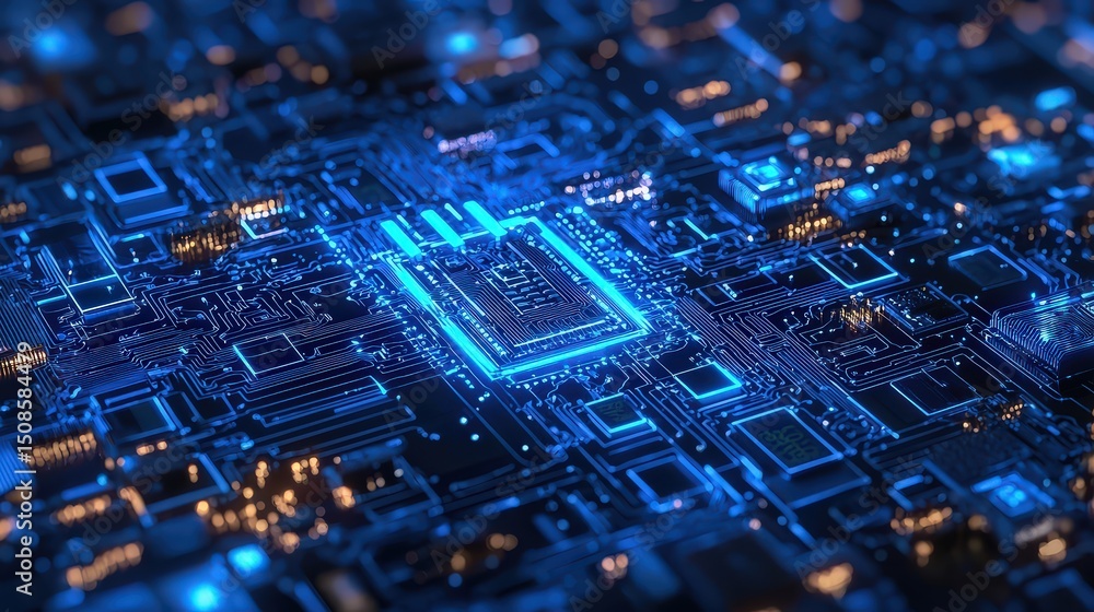 Poster exploring cyber intelligence in modern technology virtual environment digital content innovative vie