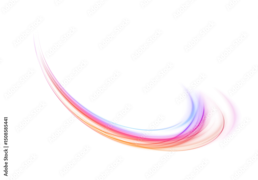 Poster electric technology in futuristic style neon color in png format on white transparent background for